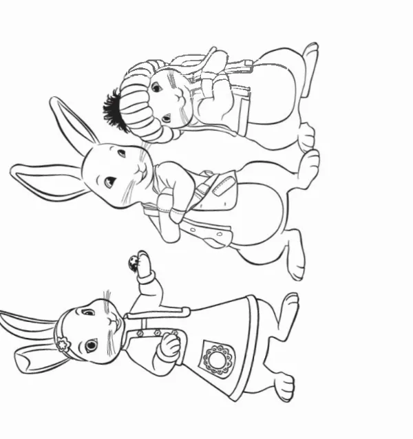 Peter Rabbit Colouring Sheet 1